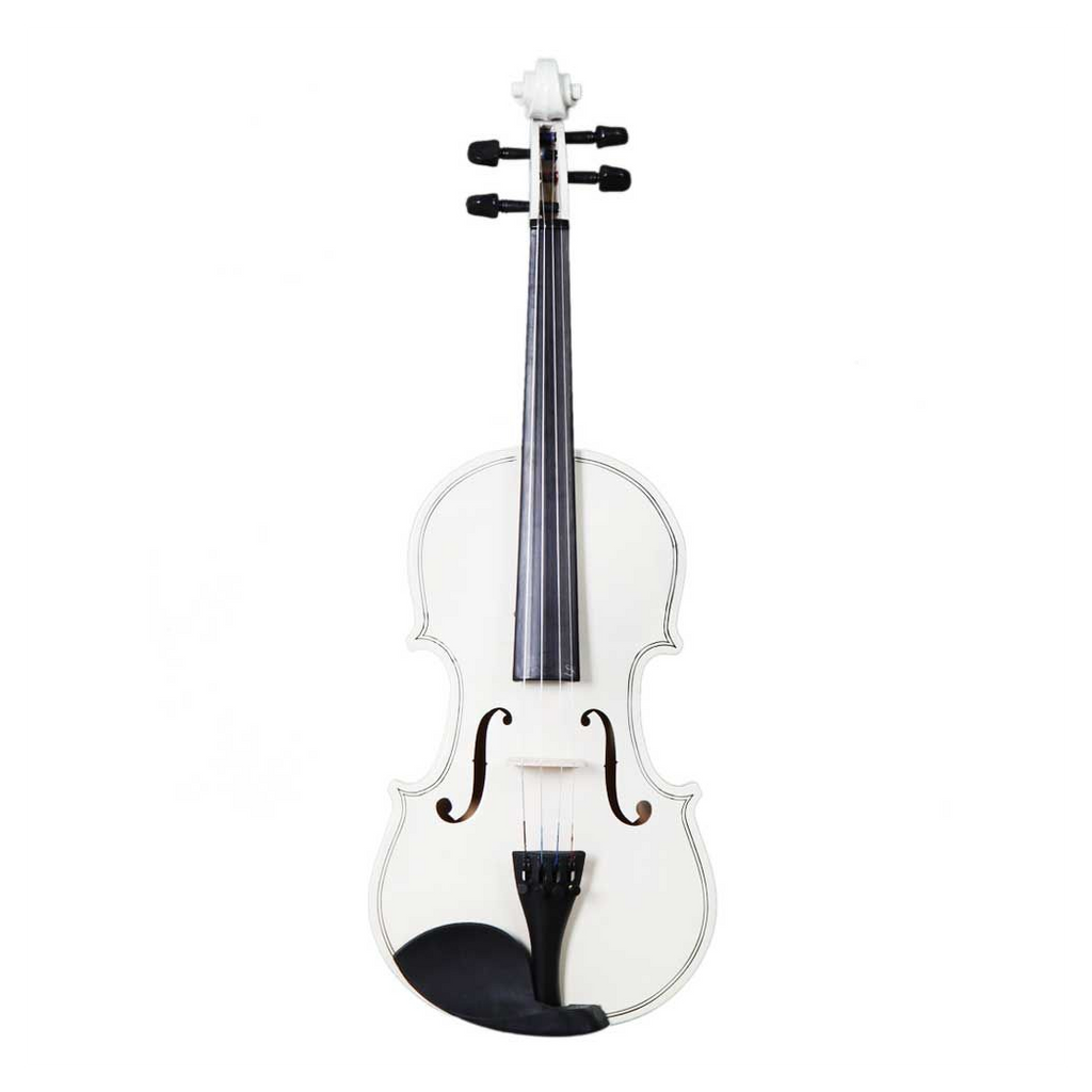 New 4/4 Acoustic Violin Case Bow Rosin White