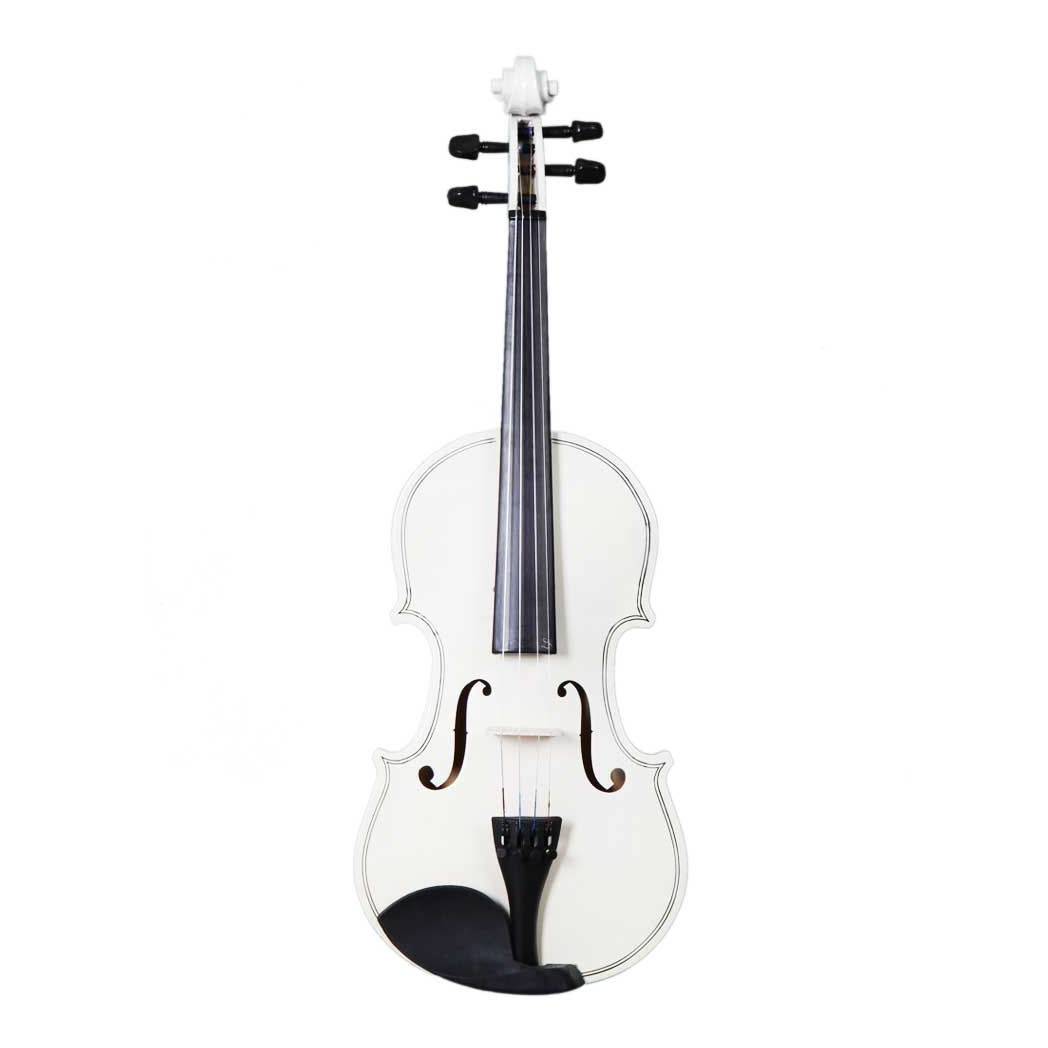 New 4/4 Acoustic Violin Case Bow Rosin White