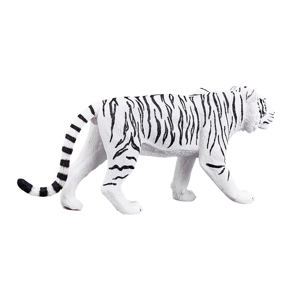 White Tiger Toy Figure  Realistic Big Cat Model