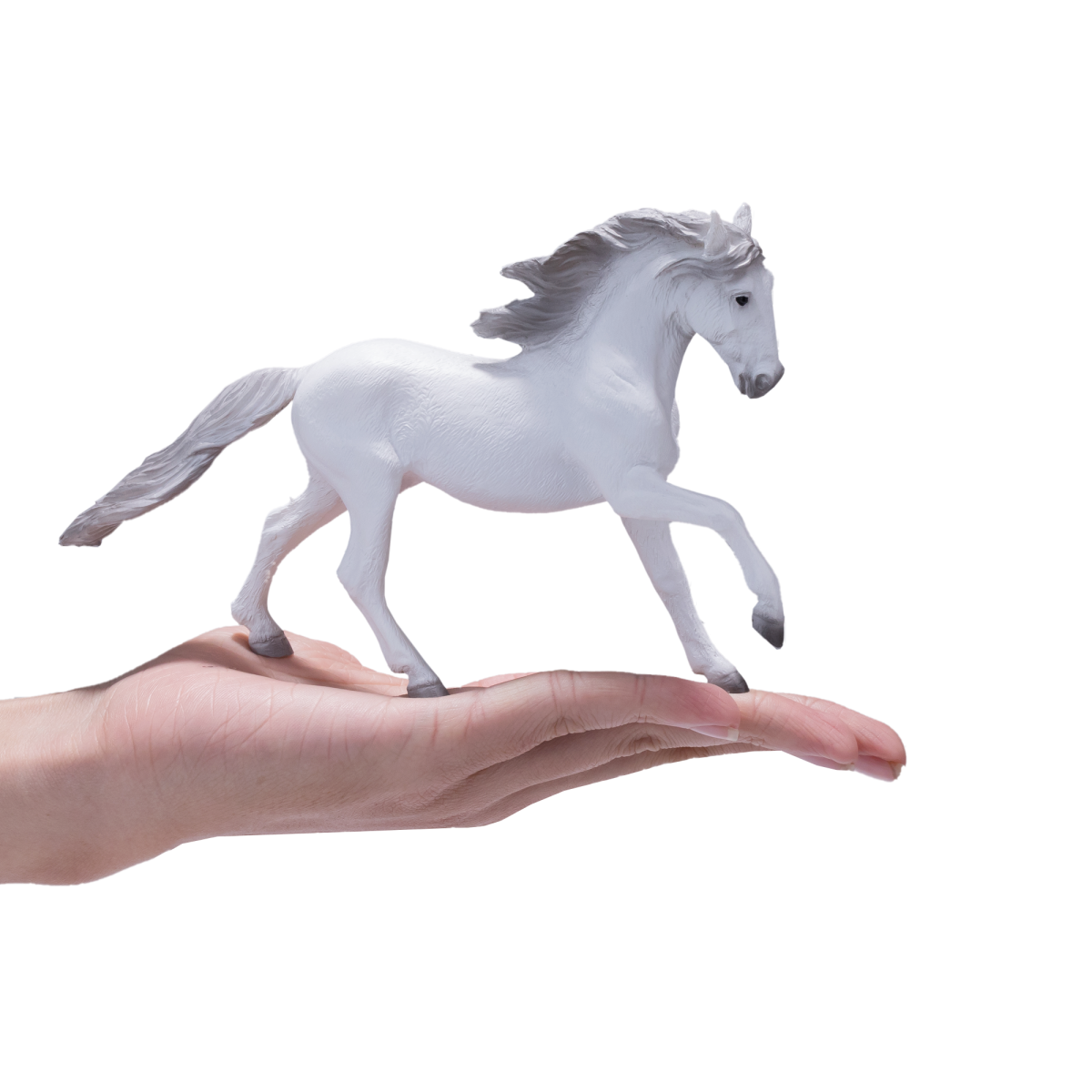 Lusitano Grey Horse Toy  Realistic Equestrian Model