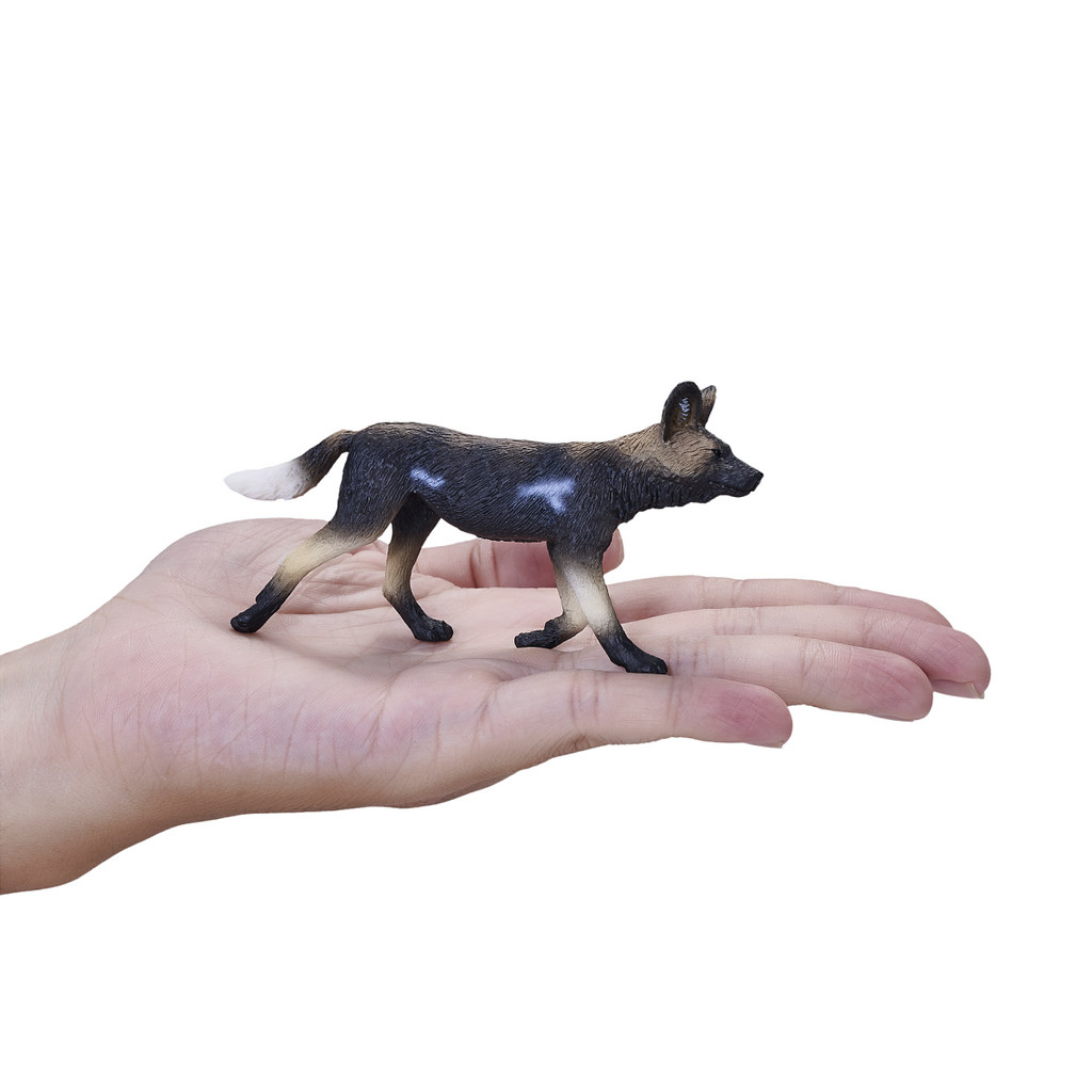 African Painted Dog Toy  Realistic Wildlife Animal Model