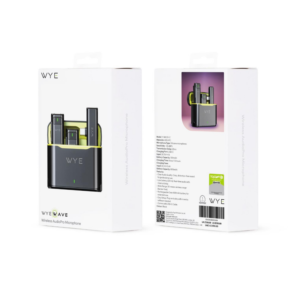 Wye Wireless AudioPro Clip-on Microphone Pair: RRP £109.99