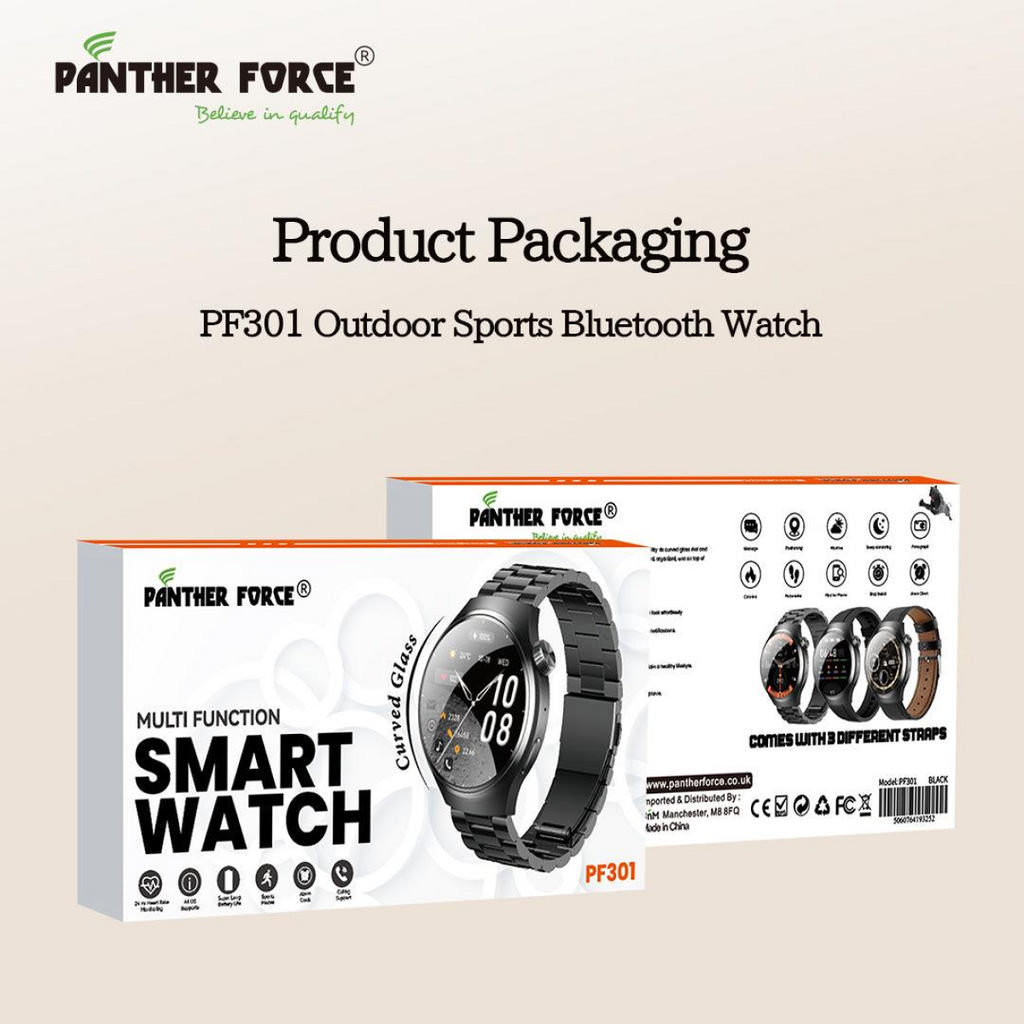 Panther Force 1.52" 3D Spherical Screen SmartWatch
