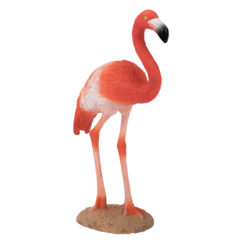 American Flamingo Toy  Realistic Exotic Bird Figurine