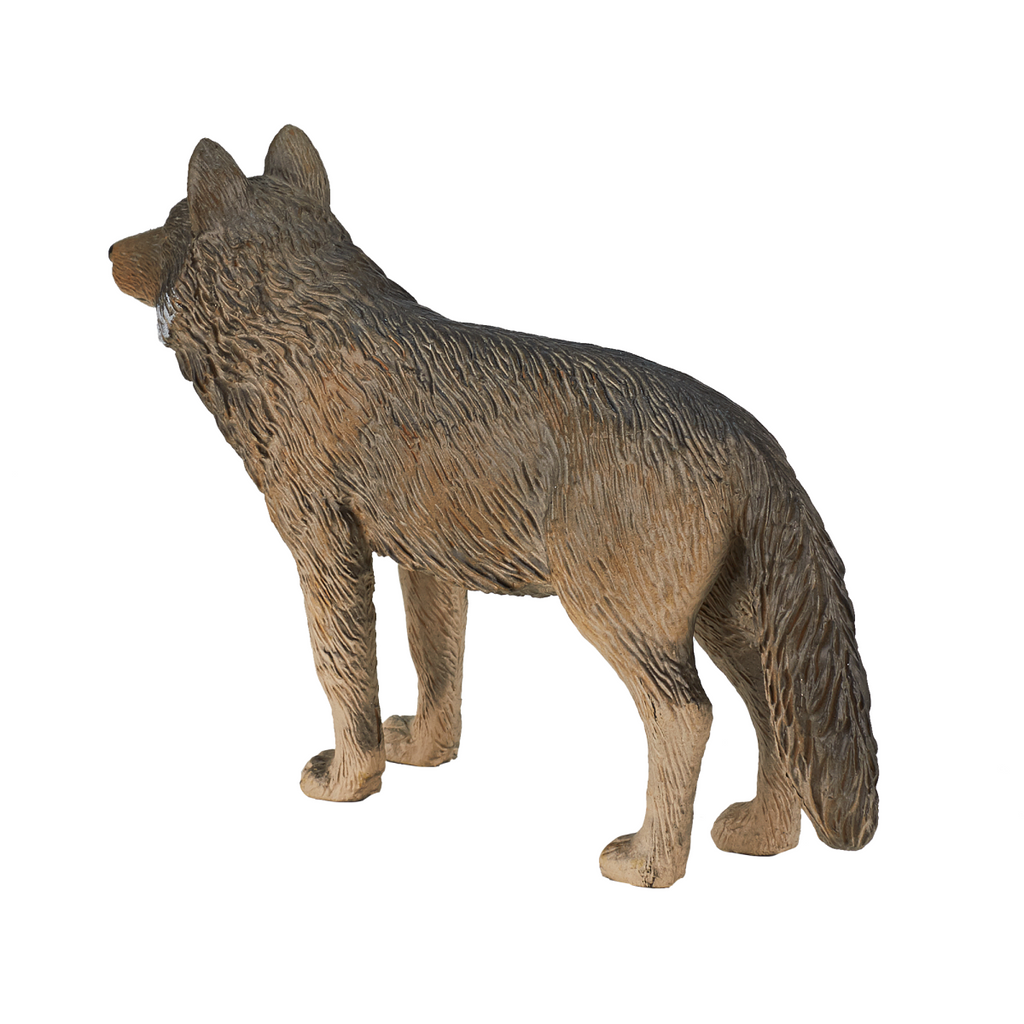 Timber Wolf Standing Toy  Realistic Wildlife Model