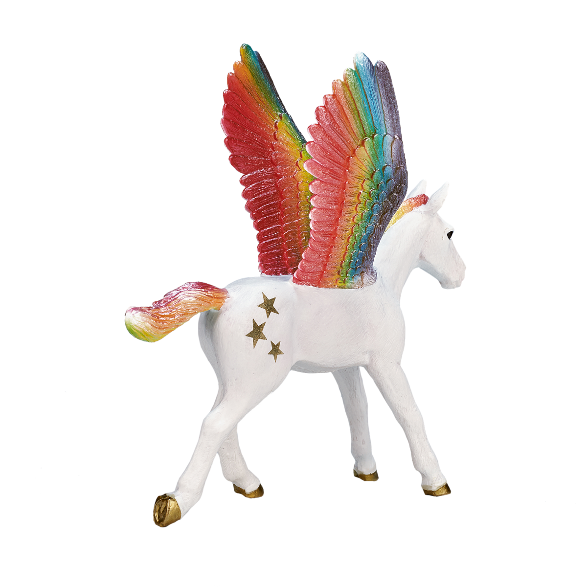 Rainbow Pegasus Baby  Fantasy Horse Figure