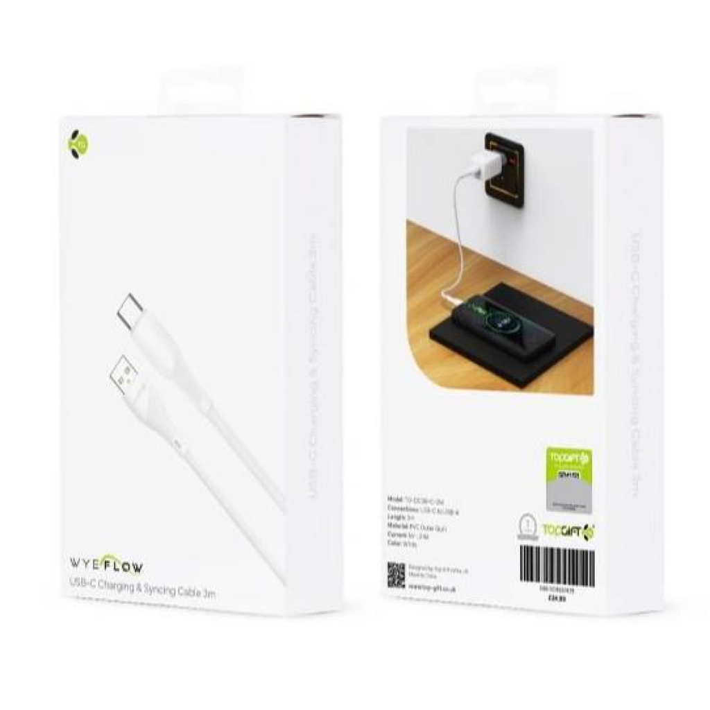 WYEFLOW USB-C Charging & Syncing Cable 3m
