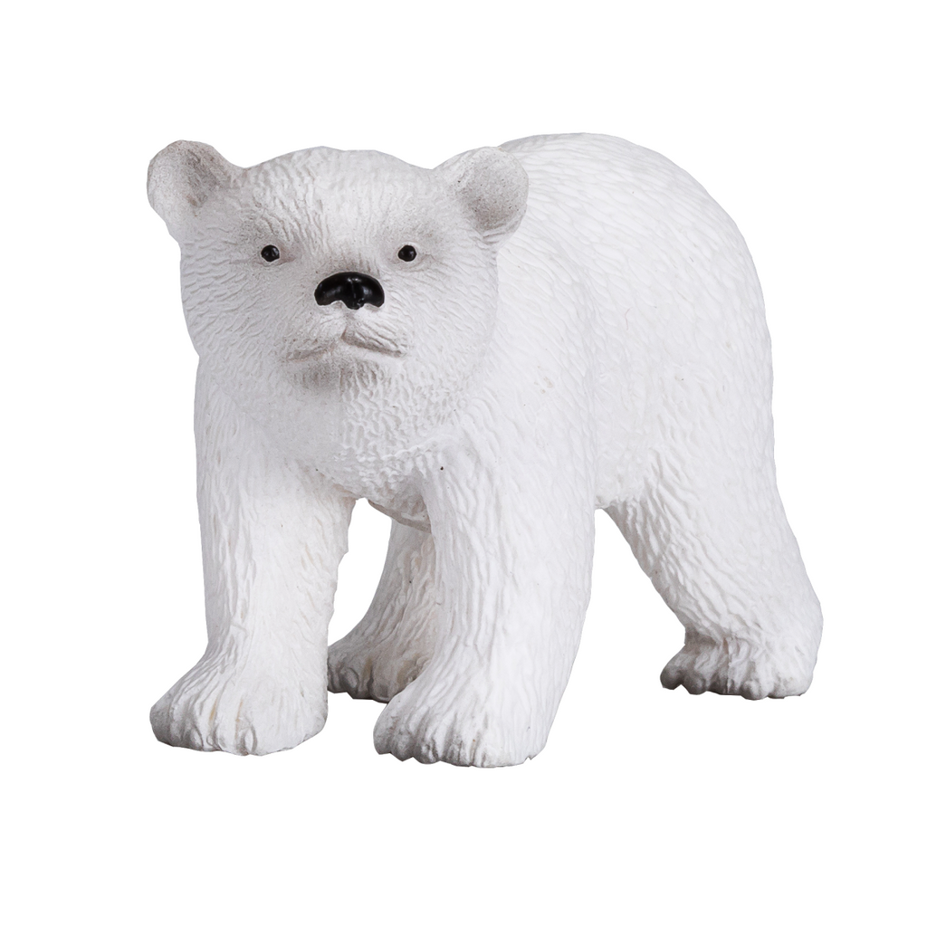 Polar Bear Cub Walking Toy  Realistic Arctic Animal Model