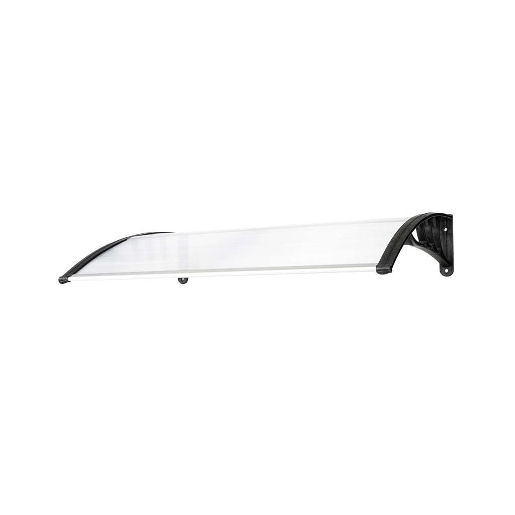 【Same Code：48202358】HT-120 x 80 Household Application Door & Window Rain Cover Eaves Canopy White & Black Bracket