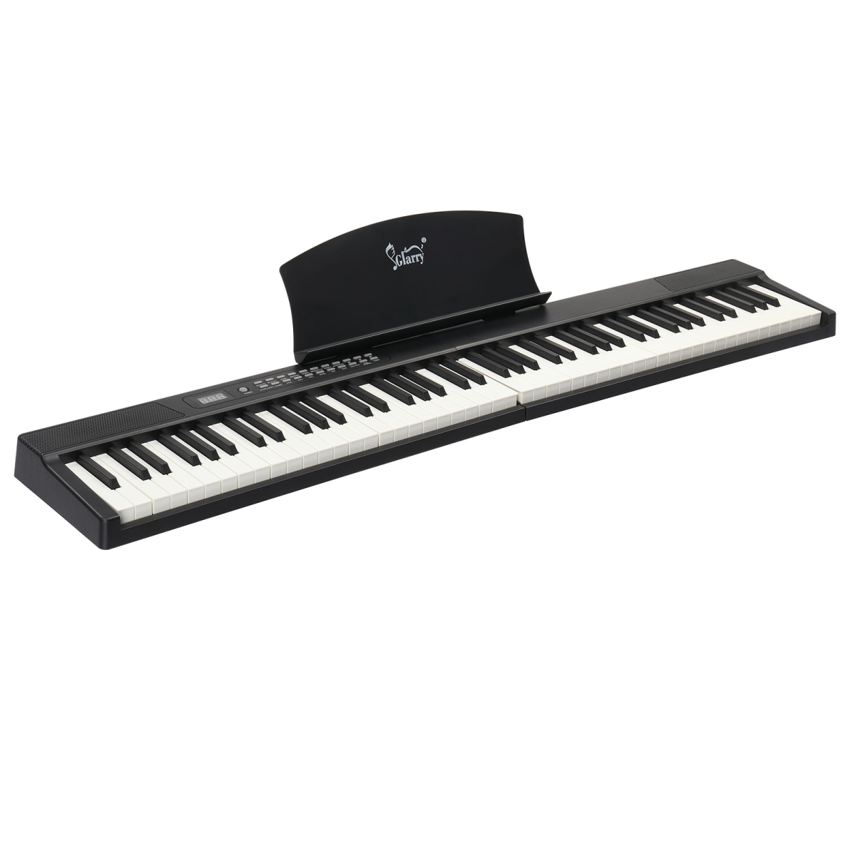 Glarry GPPS01-106 88 Key Folding Piano Semi-Weighted Standard Keyboards Digital Piano with MIDI Bluetooth, Handbag，Headphone，for Piano Lover Black color