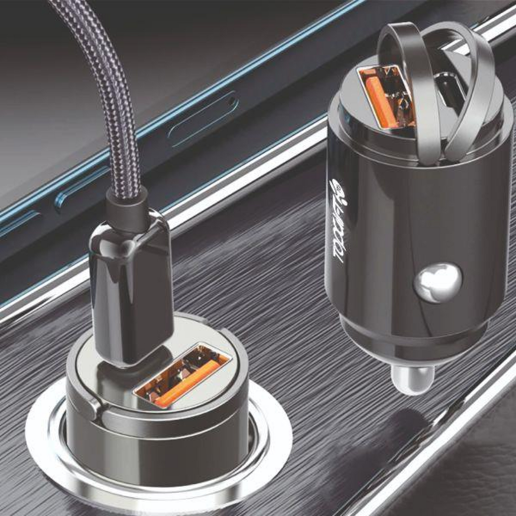 WYEFLUX 20W In-Car USB-A & USB-C Compact PD Charger
