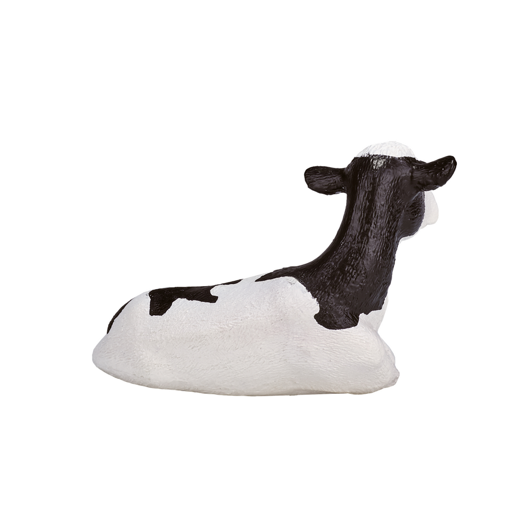 Holstein Calf Lying Down  Farm Animal Figurine