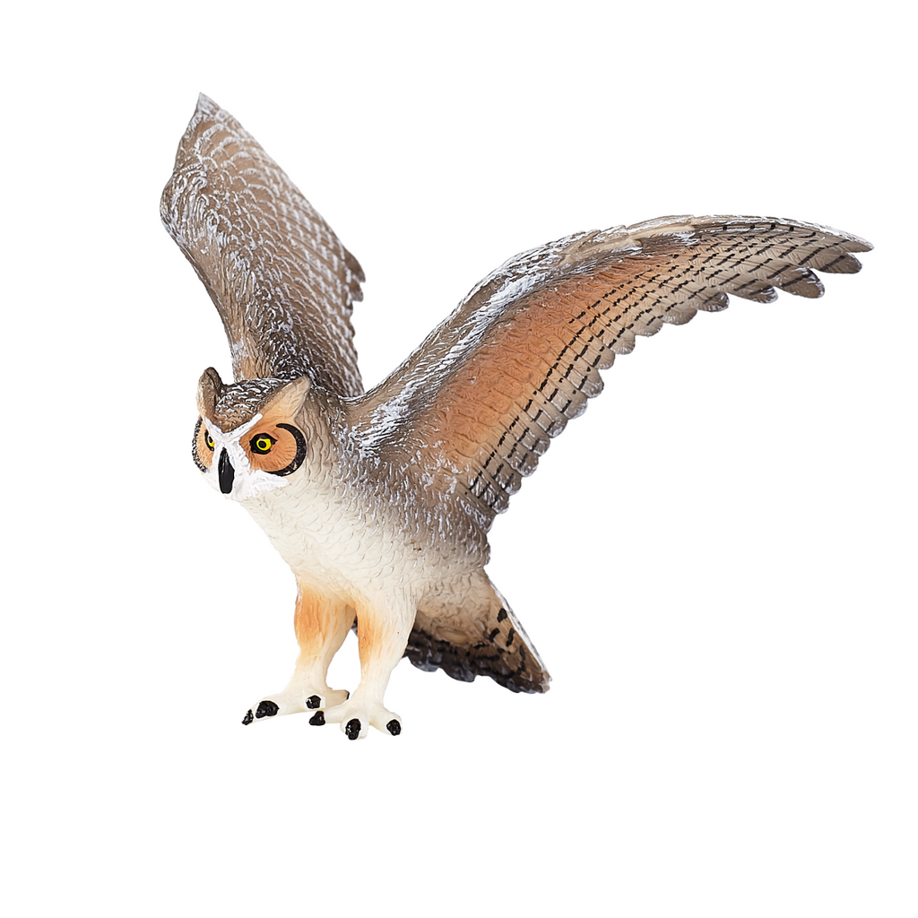 Great Horned Owl Toy  Realistic Bird of Prey Model