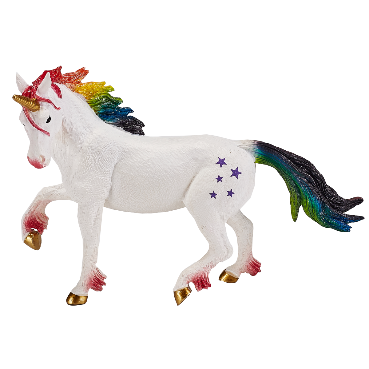 Rainbow Unicorn Toy  Fantasy Mythical Horse Figurine