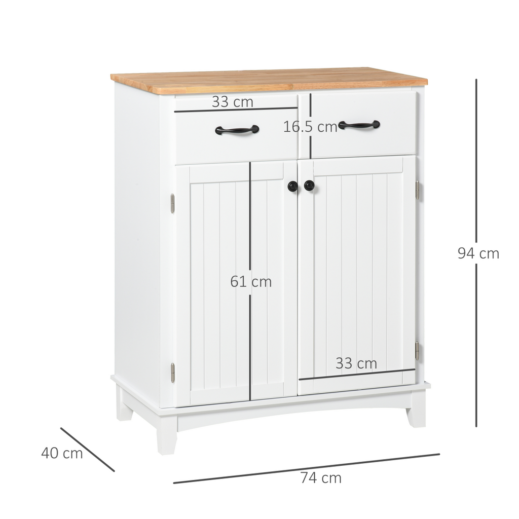 Simple Kitchen Cupboard Storage Cabinet w/ Drawer Living & Dining Room