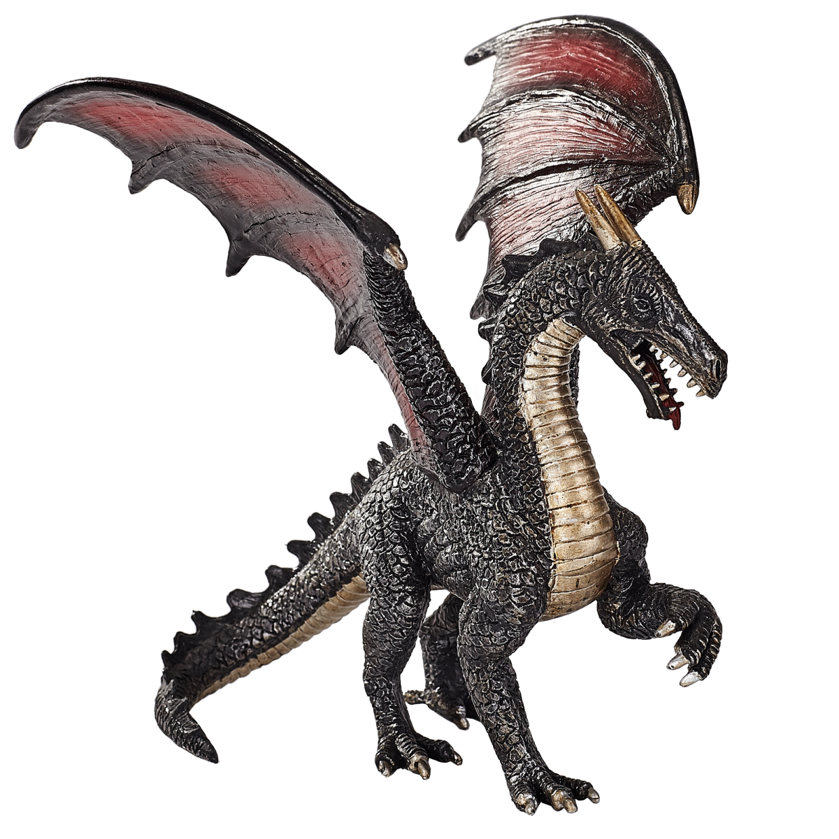 Steel Dragon Toy  Fantasy Mythical Creature Figure