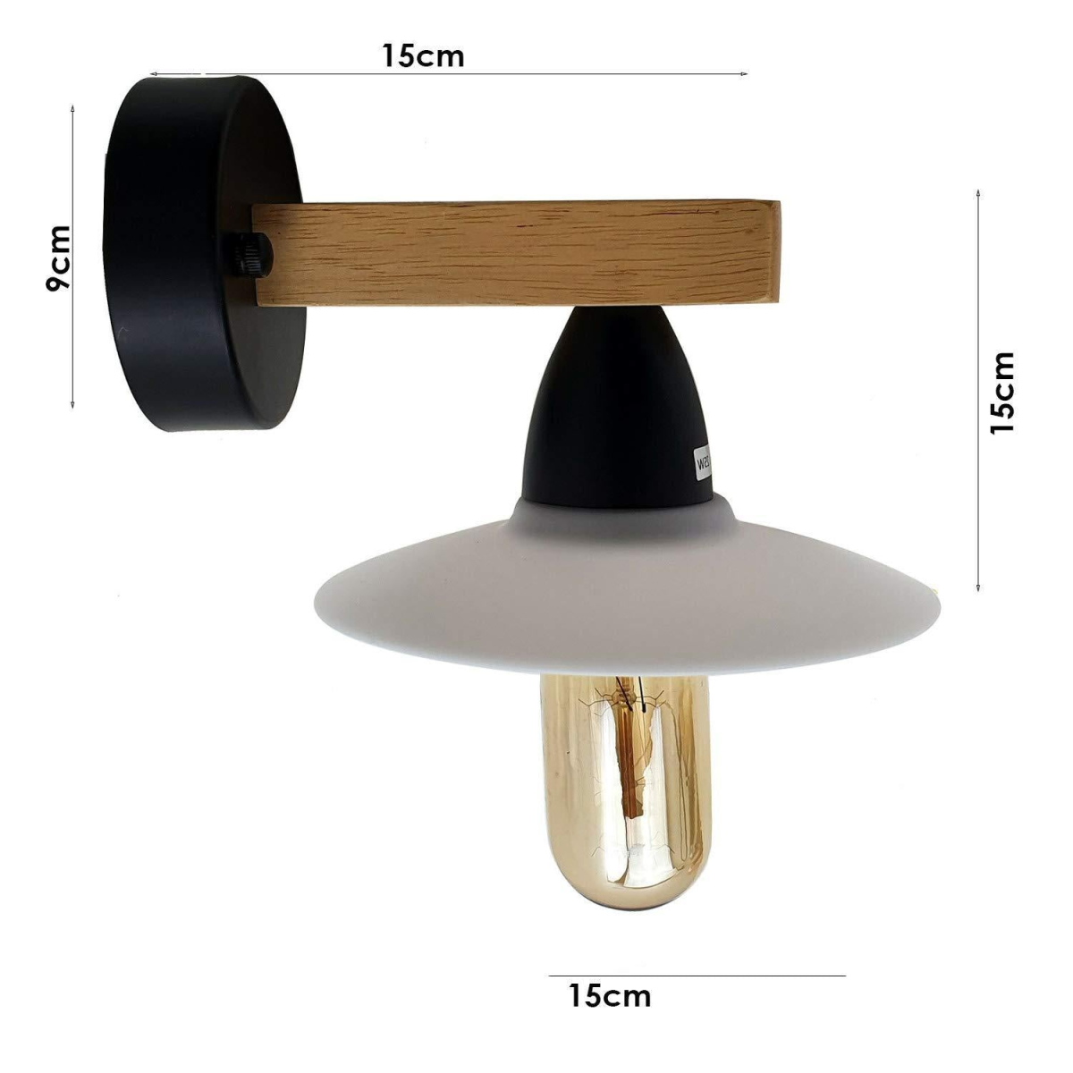 3 Pack Modern Wall Lights with Filament Bulbs~2301