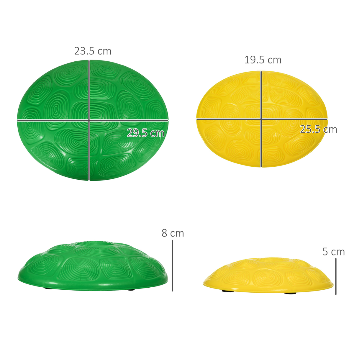 ZONEKIZ Balance River Stones with Non-Slip Mats for Ages 3-8 Years