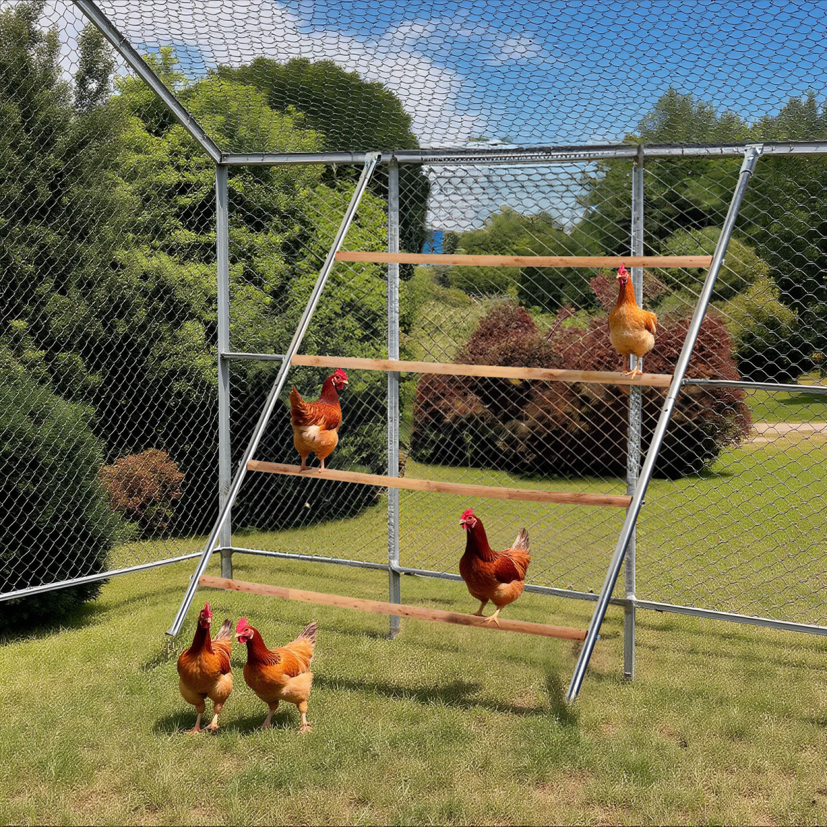 104*143cm Outdoor chicken perch