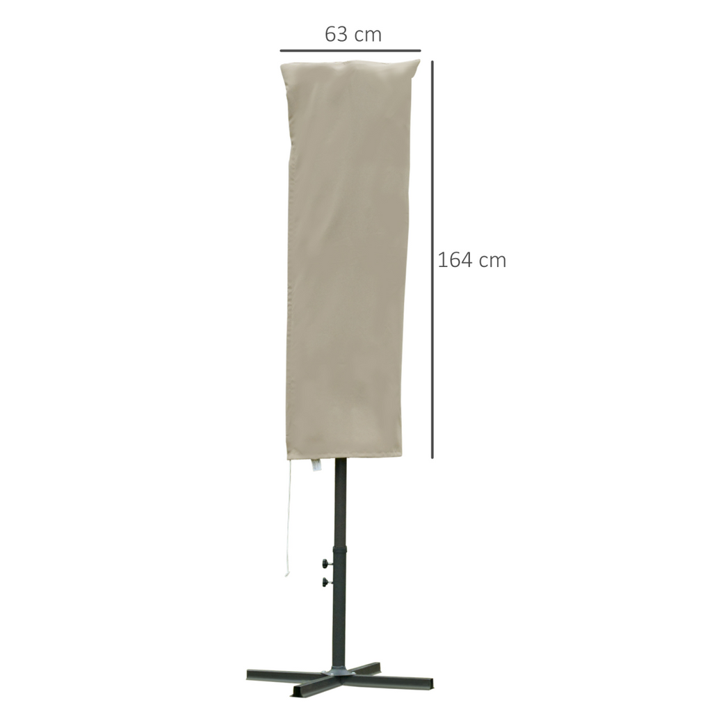 Cantilever Umbrella Cover Outdoor Parasol Protector Weatherproof with Zipper