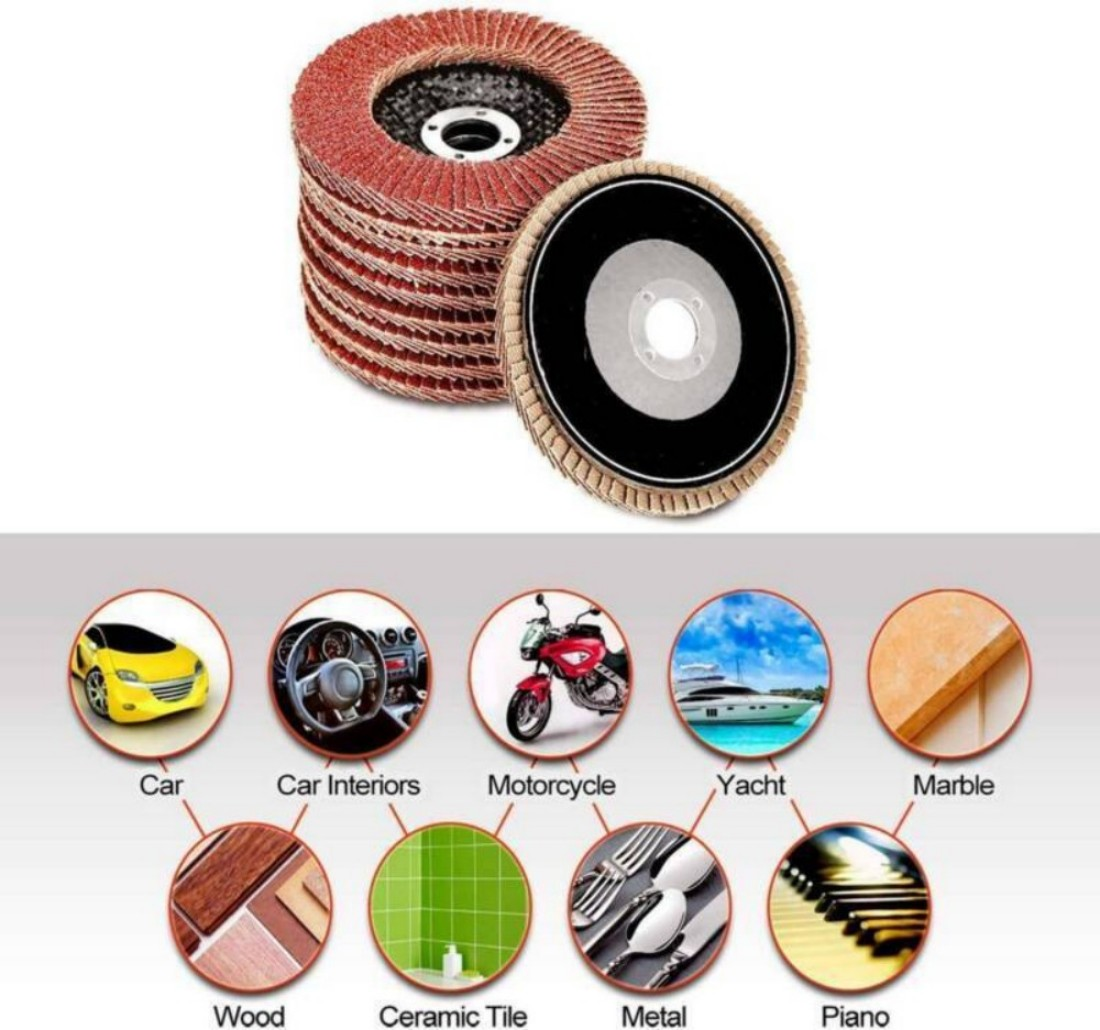 15PCS FLAP DISCS 115mm SANDING GRIT GRINDING WHEELS 60 Grit Angle Grinder UK