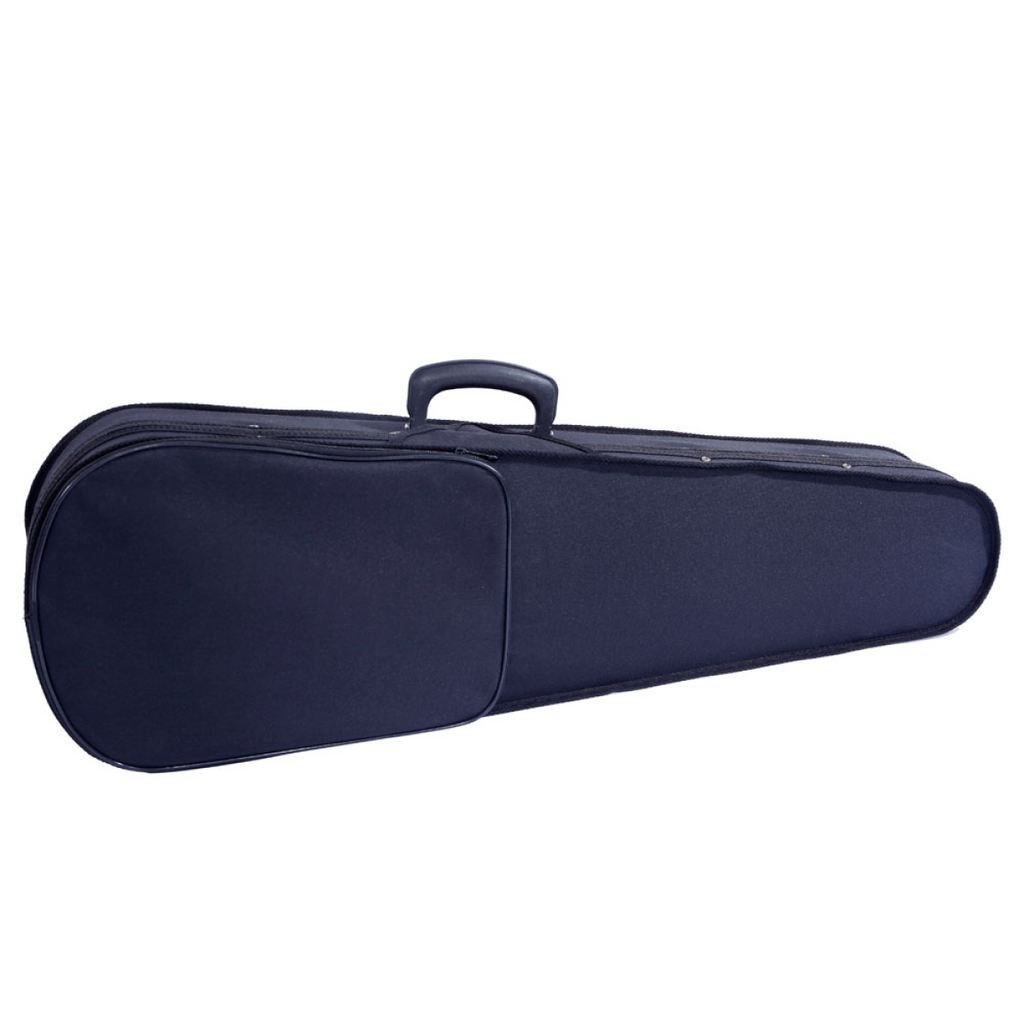 【】GV100 4/4 Acoustic Violin Case Bow Rosin Strings Shoulder Rest  Natural