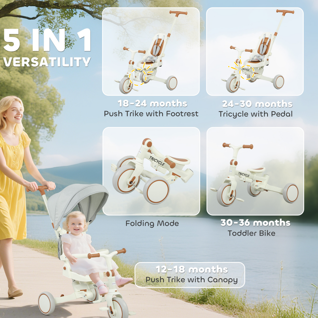 Kids Trike with Adjustable Backrest