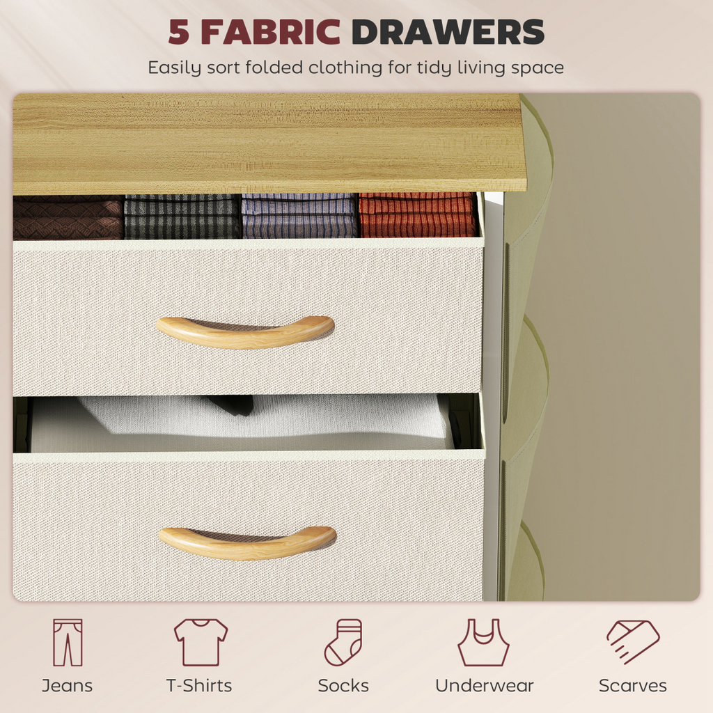 Wood Storage Chest of Drawers