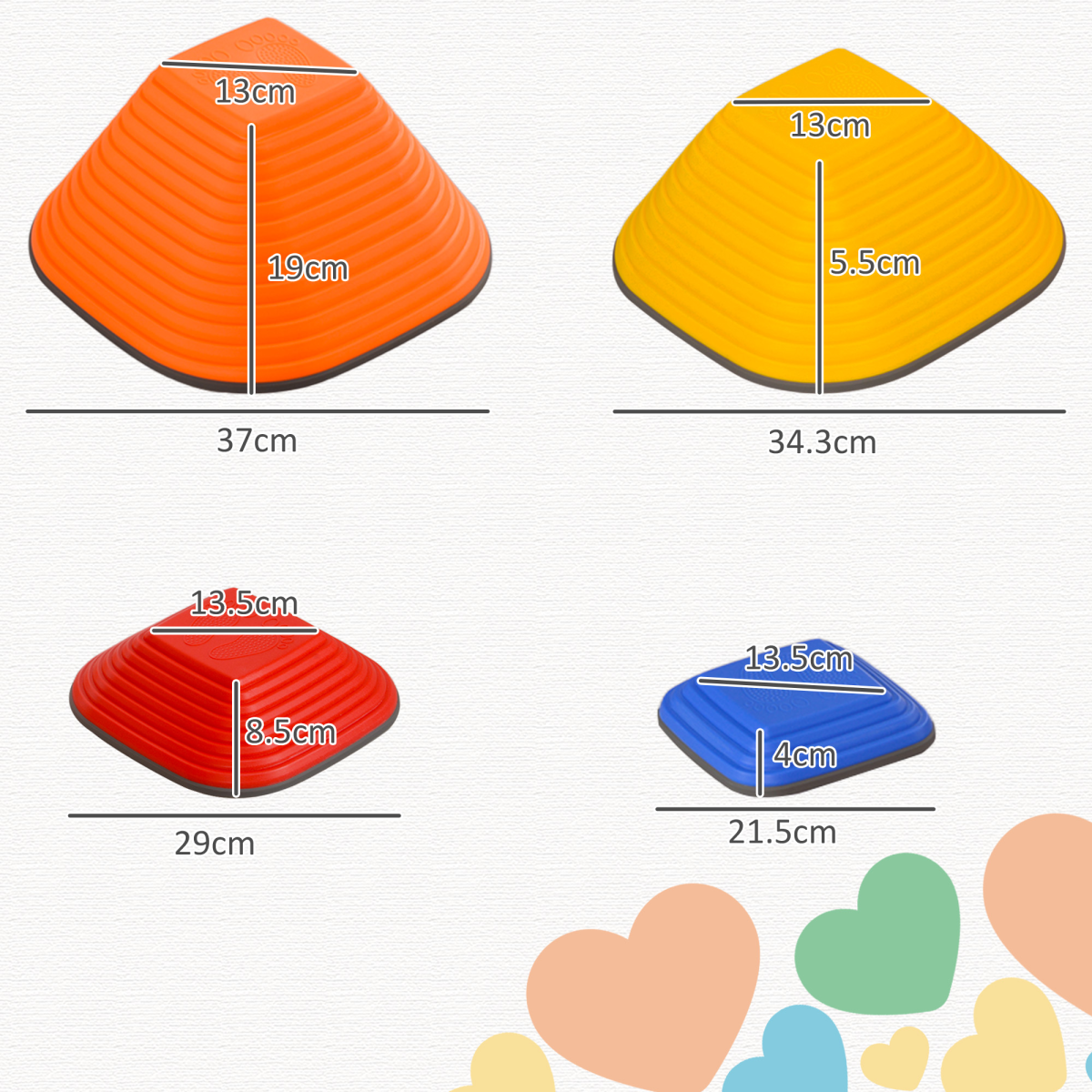 AIYAPLAY Balance Stepping Stones for Kids Indoor Outdoor Sensory Toy