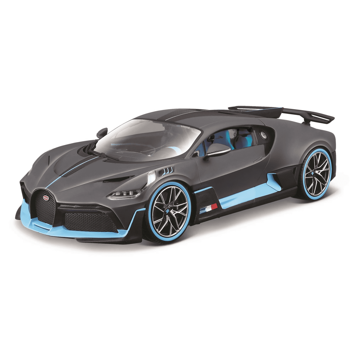 Burago 1:18 Scale Model Car 18-11045 - Bugatti Divo - Grey/Blue