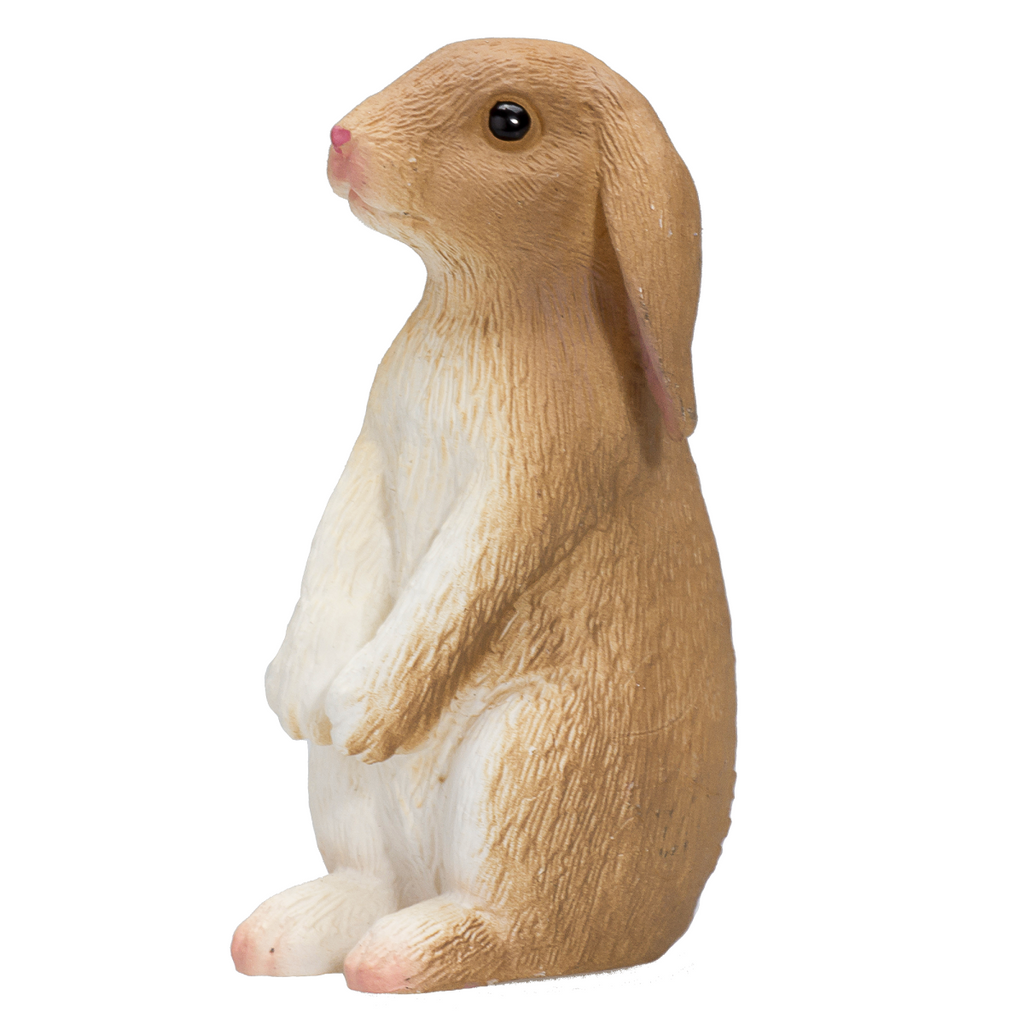 Rabbit Sitting Toy  Realistic Small Animal Figurine