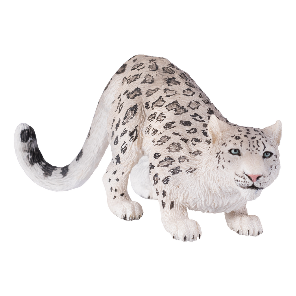 Snow Leopard Toy  Realistic Big Cat Figurine