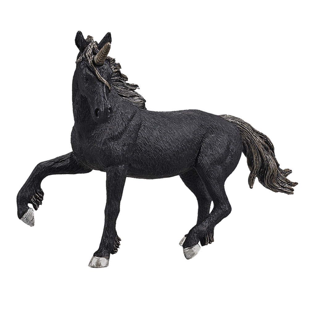 Dark Unicorn Toy  Fantasy Mythical Creature Figure