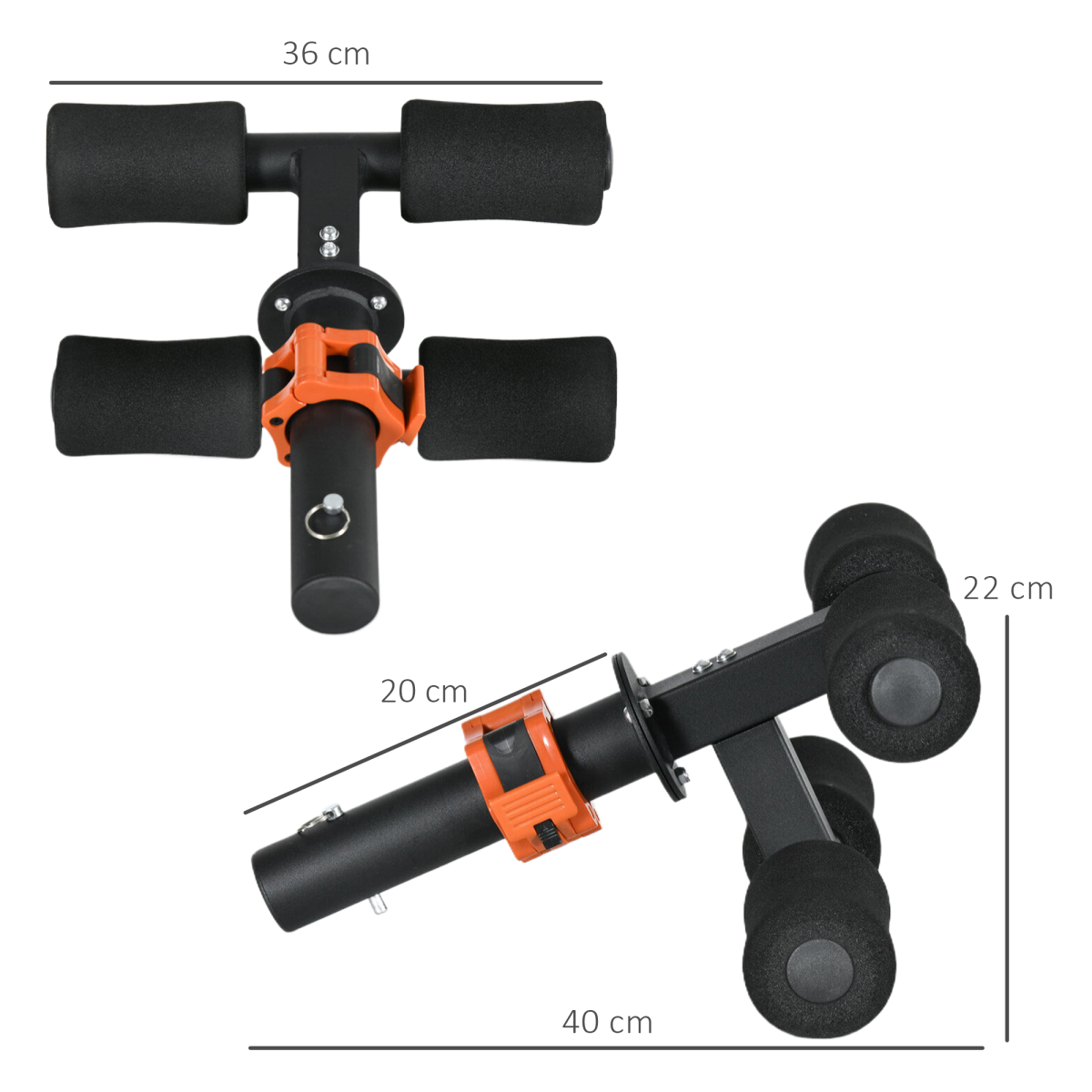 SPORTNOW Tib Bar Tibialis Trainer Fits 5cm/2" Weight Plates