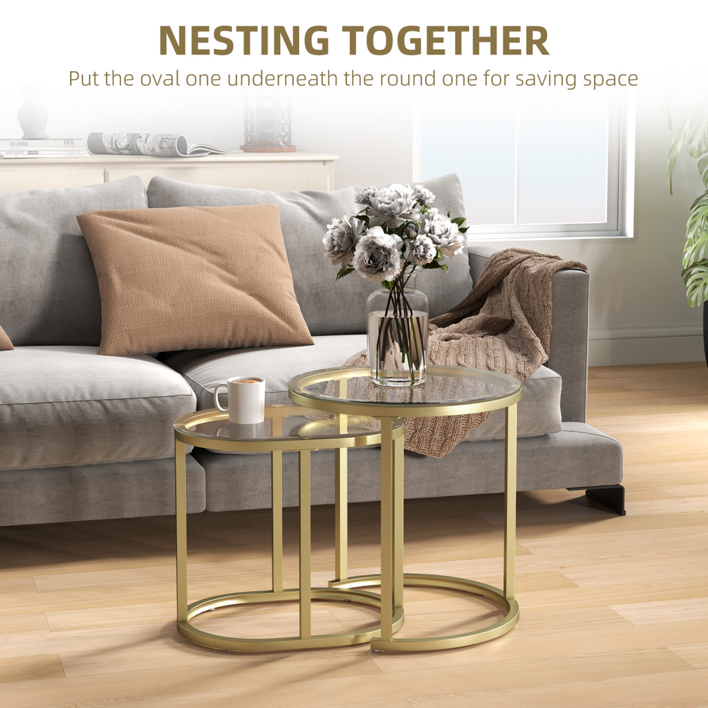 Elegant Glass Accent Tables - Versatile Shape & Design for Your Space