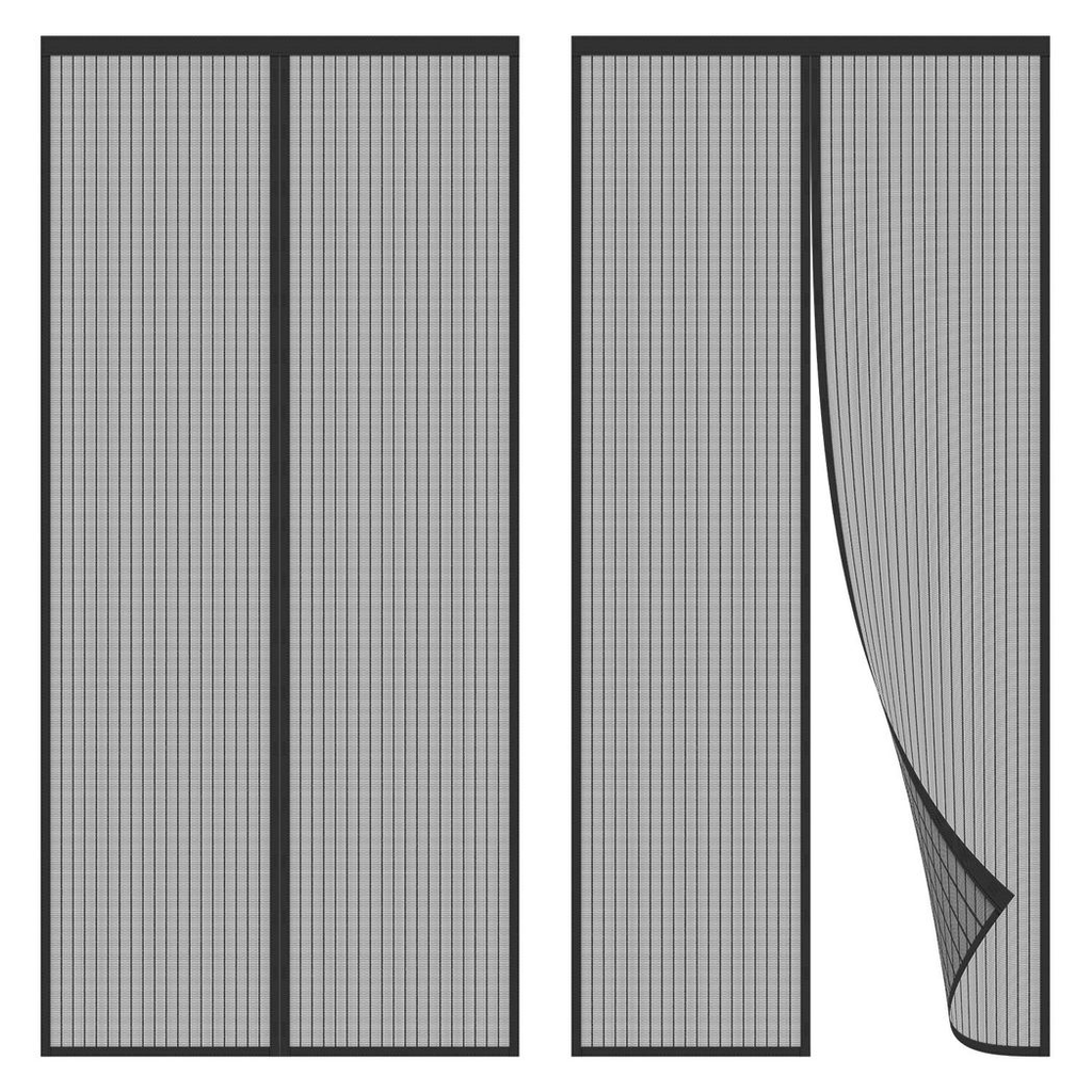 Vinsani Magnetic Screen Door Black