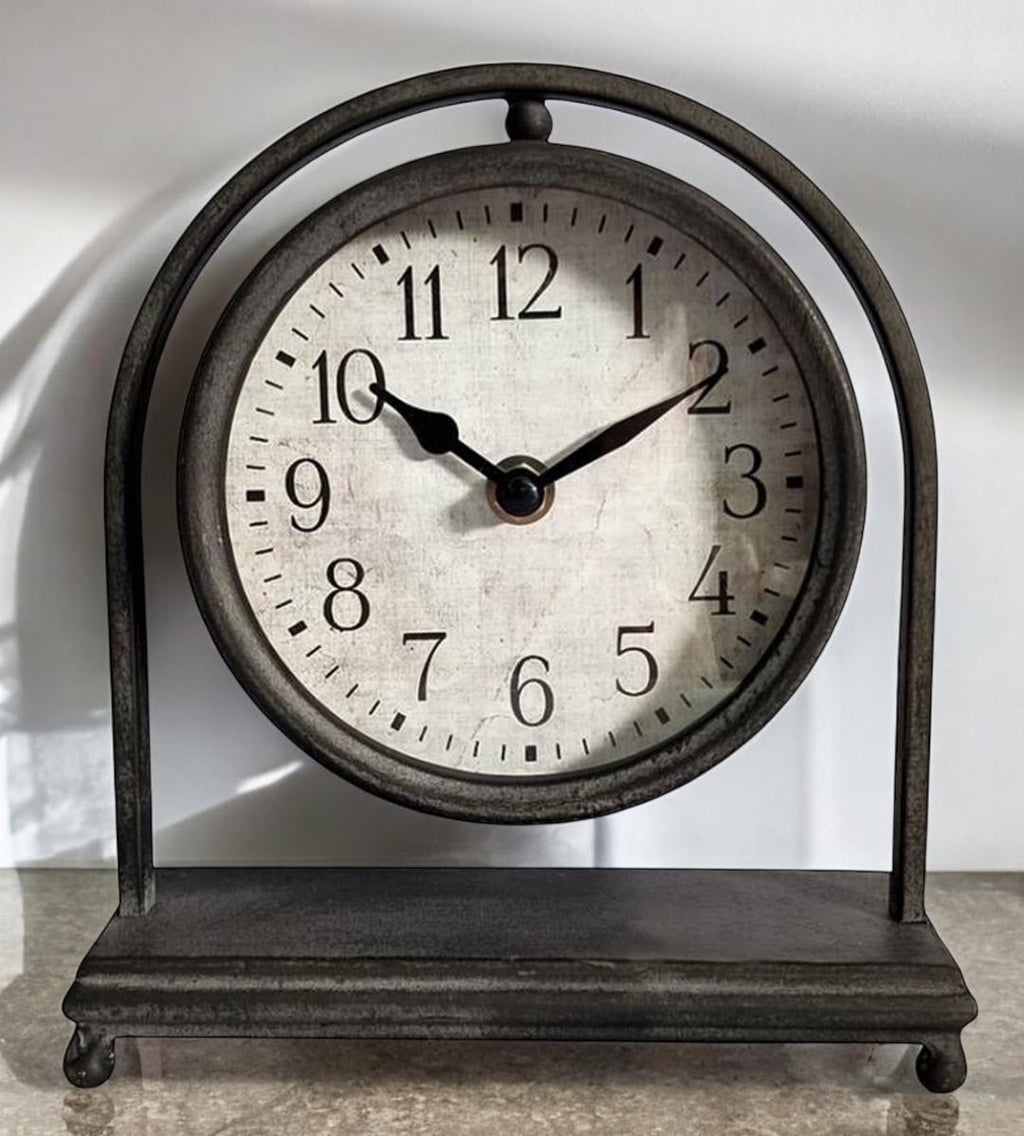 Elegant Silent Sweep Mantel Clock (20CM Black Mantel Clock)