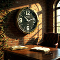 Stylish 40cm Globe Wall Clock London (Black & Gold)