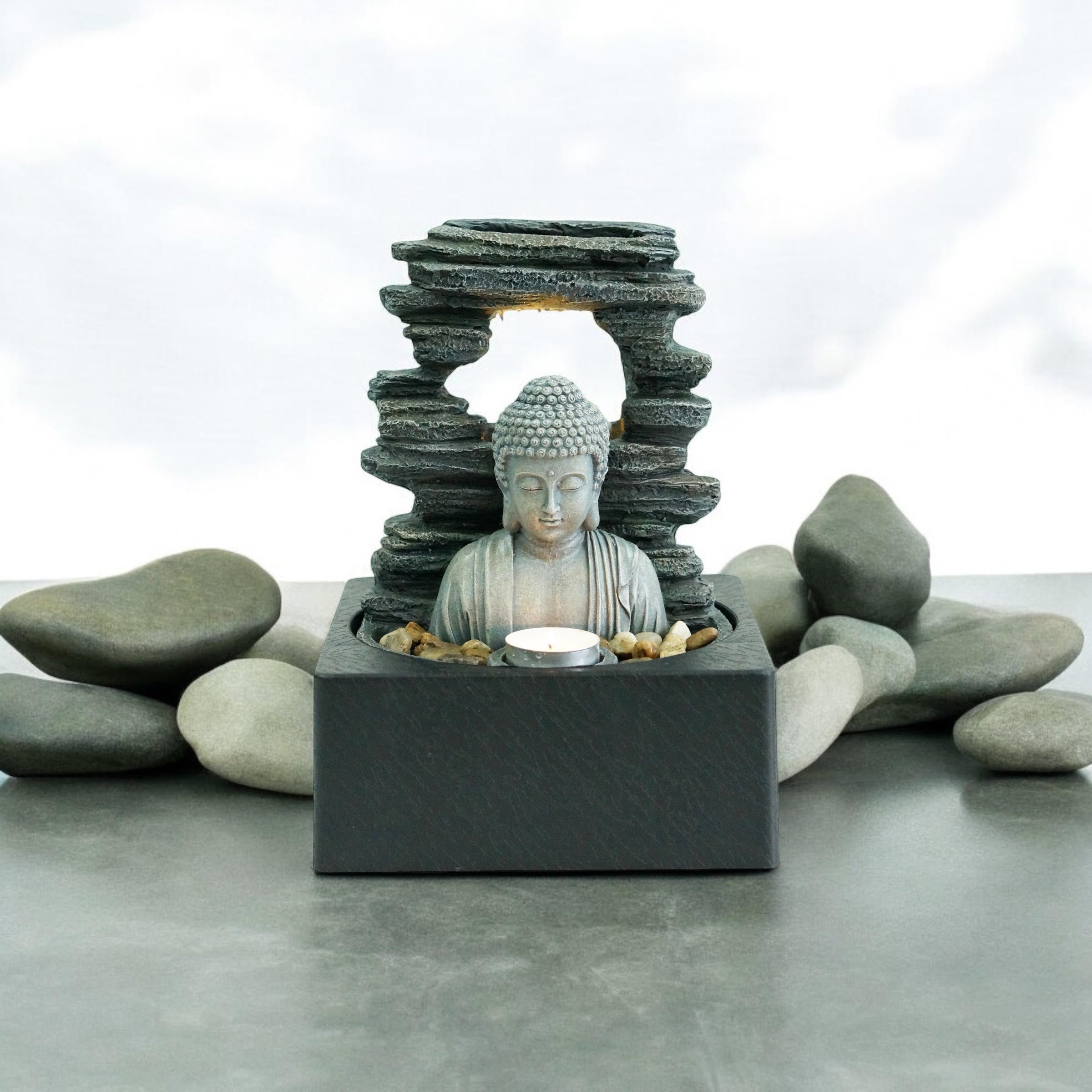 Water Feature Indoor Outdoor LED Fountain