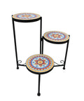 Trio Mosaic Plant Stand