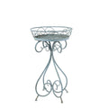 AcaciaHome Elegant 70cm Metal Round Plant Pot Holder Table Frame (Blue)