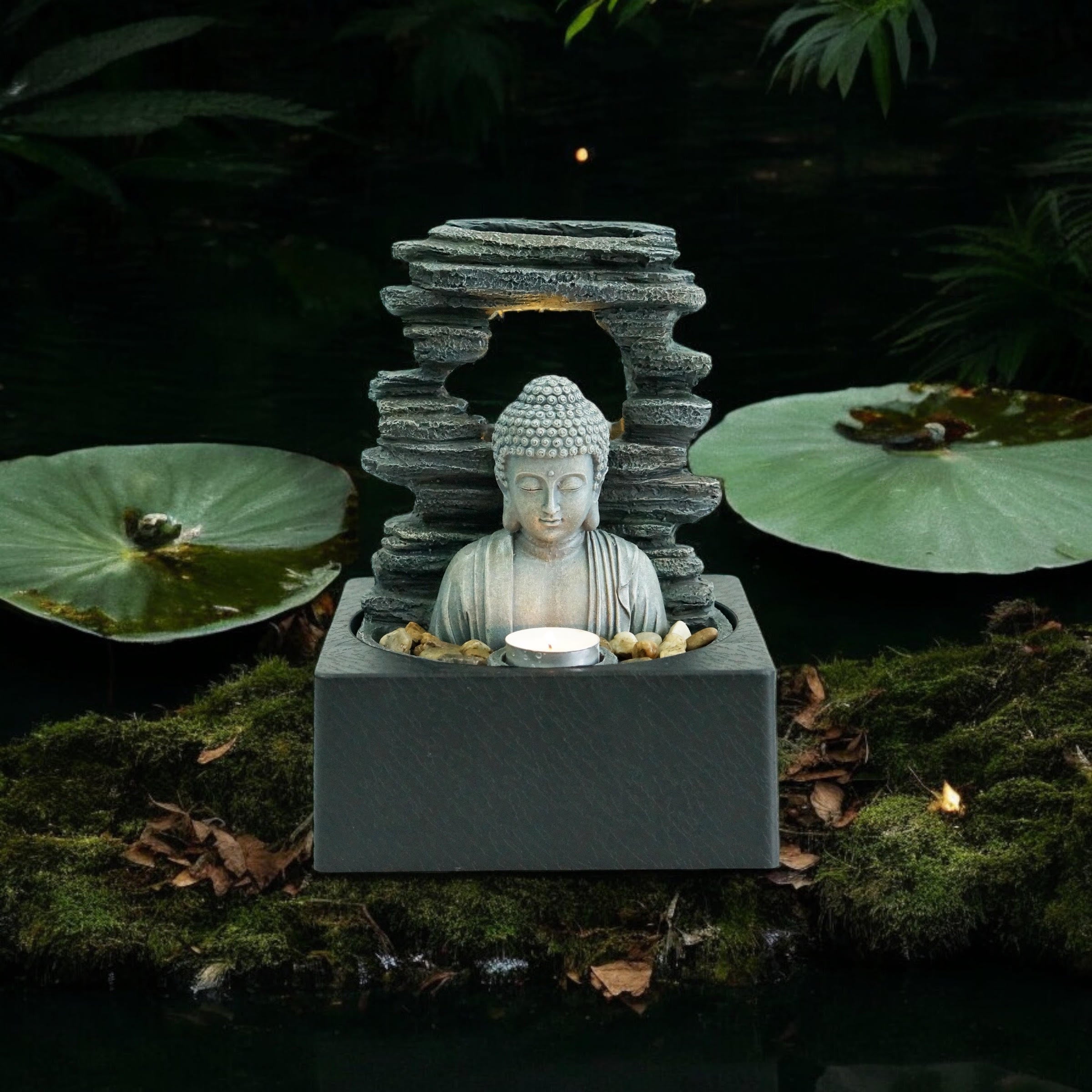 Water Feature Indoor Outdoor LED Fountain