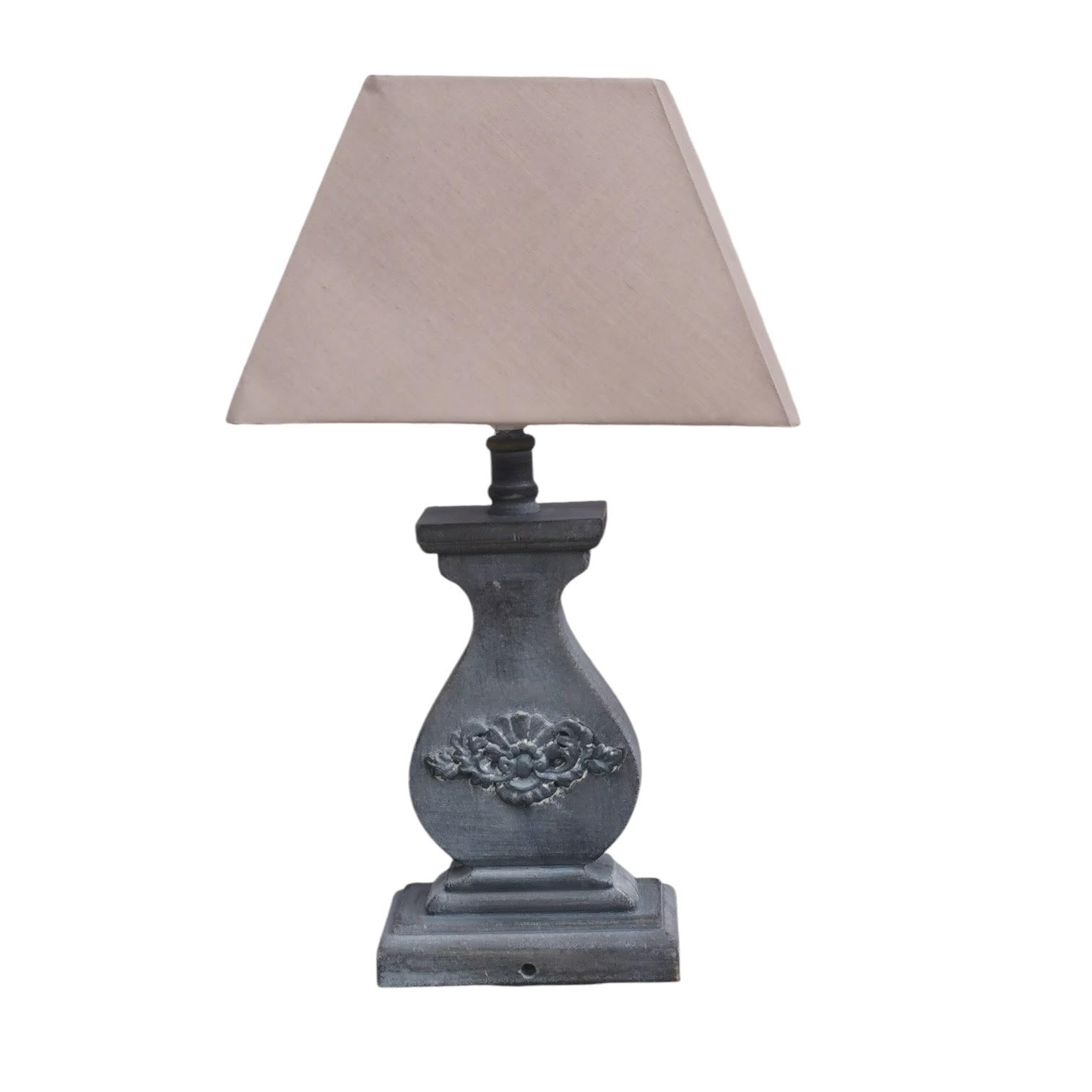 Modern Tall Wooden Washed Table Lamp