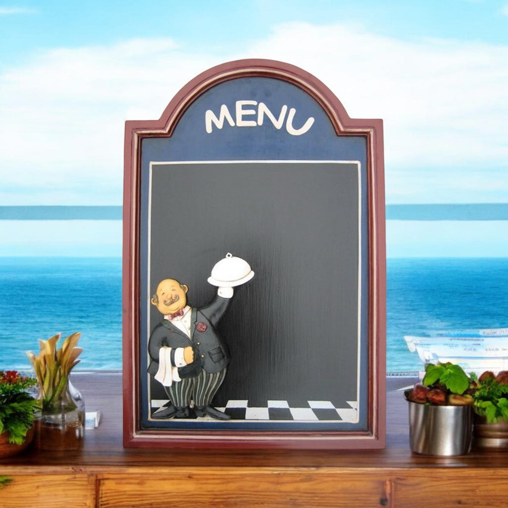 Wall-Mounted Chef Chalk Board Memo Menu