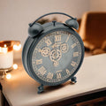 Unique Black and Gold Metal Gear Clock