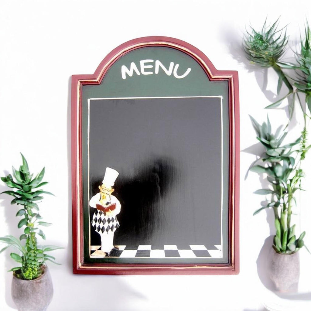 Wall-Mounted Chef Chalk Board Memo Menu