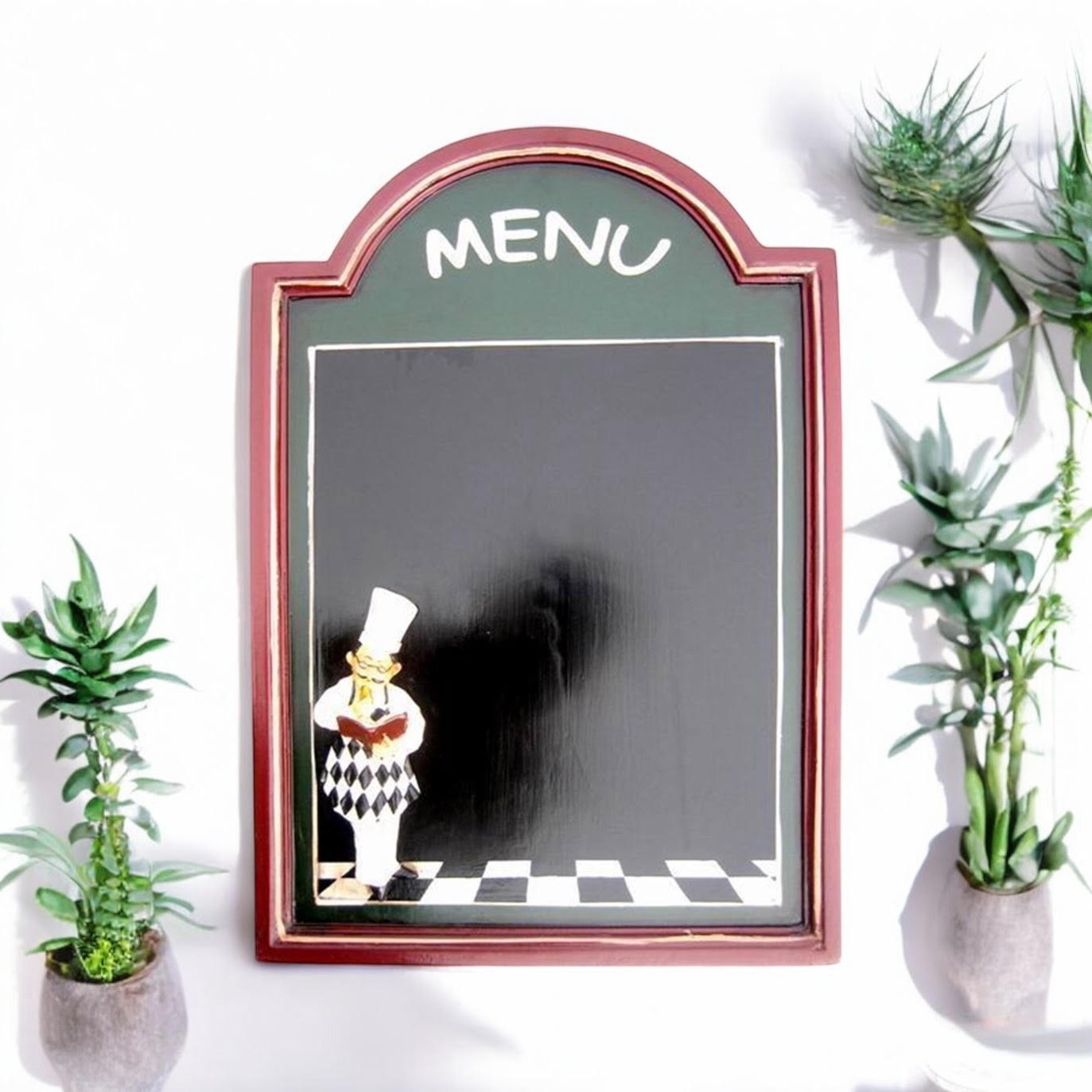 Wall-Mounted Chef Chalk Board Memo Menu
