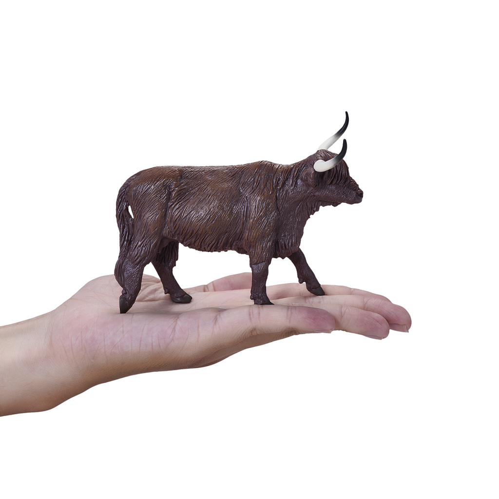 Highland Cow Toy  Realistic Farm Animal Model