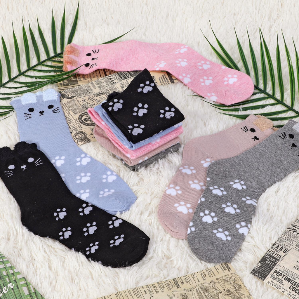 Vinsani CAT SOCKS 5pk
