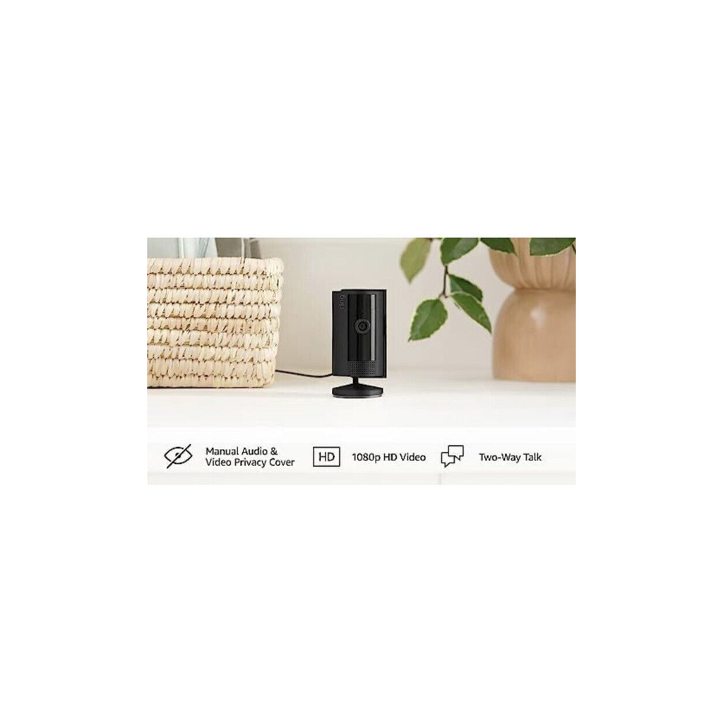 Ring Indoor Camera 2nd Gen Security Cam 1080p HD Video Black